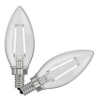 Feit Electric 3.3 watt 120 volt B10 Candelabra Screw Base 2700K Warm White White Filament Dimmable LED (2 Pack)