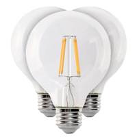 Feit Electric 3.8 watt 120 volt G25 Medium Screw Base 5000K Daylight Clear Dimmable LED (3 Pack)