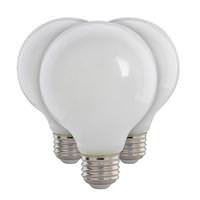 Feit Electric 5.5 watt 120 volt G25 Medium Screw Base 3000K Natural White Frosted Dimmable LED (3 Pack)