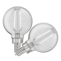 Feit Electric 3.8 watt 120 volt G16.5 Candelabra Screw Base 2700K Warm White White Filament Dimmable LED (2 Pack)