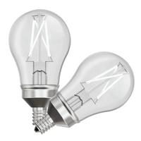 Feit Electric 8 watt 120 volt A15 Candelabra Screw Base 2700K Warm White Exposed White Filament Dimmable LED (2 Pack)