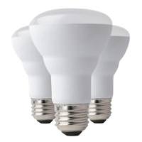 Feit Electric 5 watt 120 volt R20 Medium Screw Base 3000K Natural White Dimmable LED (3 Pack)