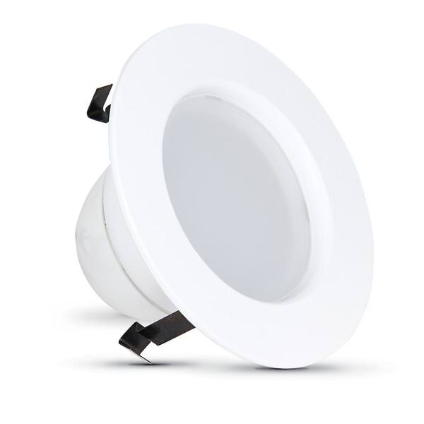 4" 10.3 watt 120 volt Medium Screw Base 3000K Natural White Dimmable LED Downlight