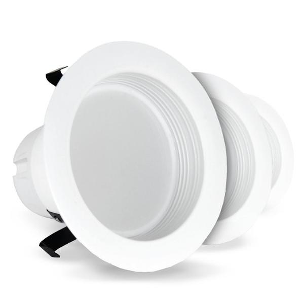 4" 7.2 watt 120 volt Medium Screw Base 2700K Warm White Dimmable LED Downlight (6 Pack)