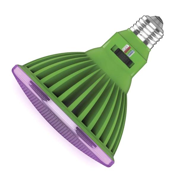 30 watt 120 volt PAR38 Medium Screw Base Multi Spectrum Green Non-Dimmable LED