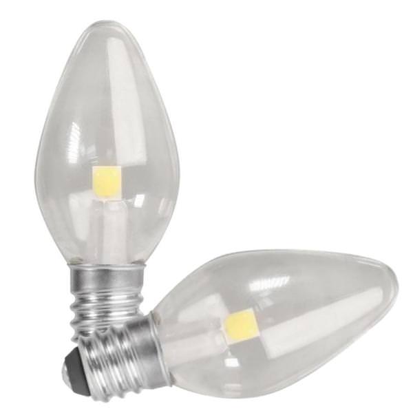 1 watt 120 volt Candelabra Screw Base Cool White LED