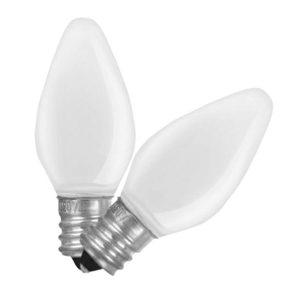 0.6 watt 120 volt C7 Candelabra Screw Base 2700K Warm White Frosted Dimmable LED
