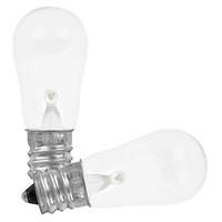 Feit Electric 0.12 watt 120 volt S6 Candelabra Screw Base 2700K Warm White Clear Non-Dimmable LED
