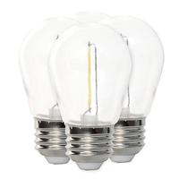 Feit Electric 1 watt 120 volt S14 Medium Screw Base 2700K Warm White Shatter Resistant Non-Dimmable (4 pack)