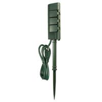 Feit Electric 120 volt Six Outlet Outdoor Stake Green Wi-Fi Smart Plug