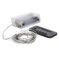 Feit Electric 6' Natural White Silver Wire AA Battery or USB Non-Dimmable