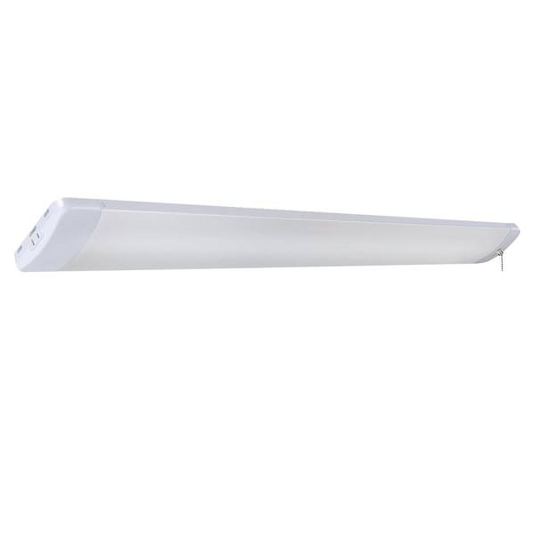 2 Lamp 4' 52 watt 4000K Cool White Aluminum Acrylic Non-Dimmable LED