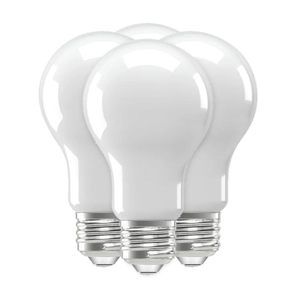 12 watt 120 volt A19 Medium Screw Base 3500K Neutral White Dimmable LED (4 pack)