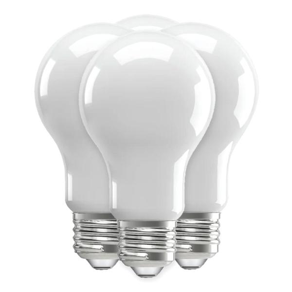 16 watt 120 volt A19 Medium Screw Base 2700K Warm White Frosted Glass Dimmable LED (4 pack)