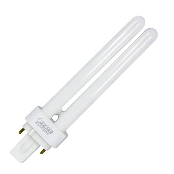13 watt 4-Pin Base 4100K Cool White Non-Dimmable Double-Tube CFL Light Bulb