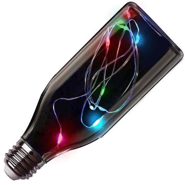 1.5 watt 120 volt Medium Screw Base RGB Fairy Light Non-Dimmable LED