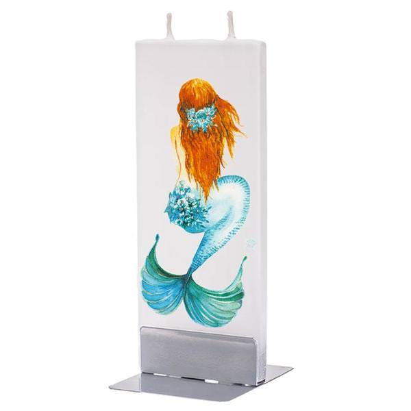 Mermaid Hand-Painted Candle