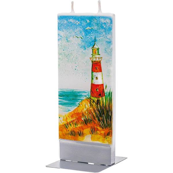 Flatyz produces elegant flat candles with two wicks and a suitable holder. Every single candle is unique, hand made and decorated with love.