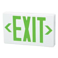 Fulham 3.8 watt 120/277 volt LED White / Green Exit Light