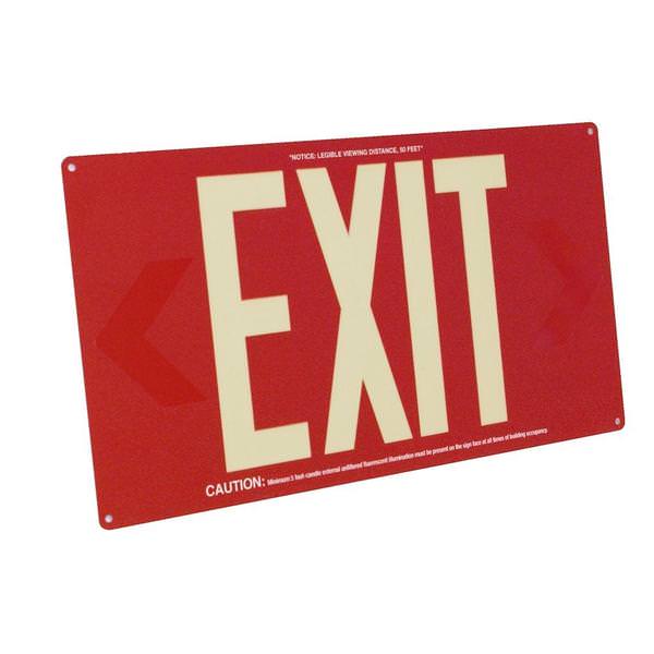 Fulham 002338 Photoluminescent Exit Sign