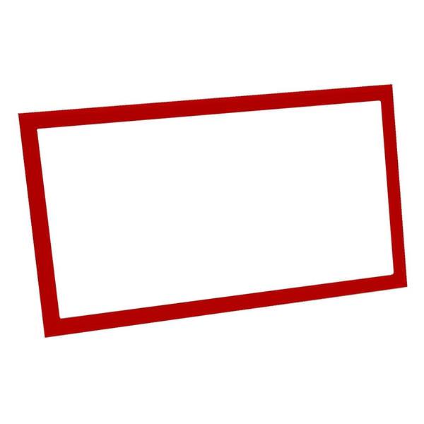 Red Frame for 50' - 75' Photoluminescent Exit Sign