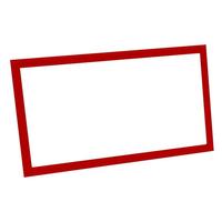 Fulham Red 100' Photoluminescent Exit Sign Frame