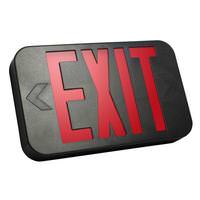 Fulham 1.9 watt 120/277 volt LED Black / Red Exit Light