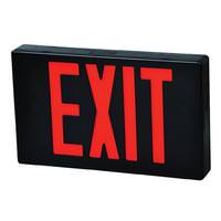 Fulham 3.8 watt 120/277 volt LED Black / Red Exit Light