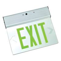 Fulham 3.8 watt 120/277 volt LED Aluminum Housing Green Exit Light