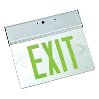 Fulham 3.8 watt 120/277 volt LED Aluminum Housing Green Exit Light