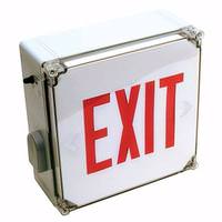 Fulham 2 x 5.4 watt 120/277 volt LED White / Red Exit Light