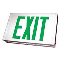 Fulham 3.8 watt 120/277 volt LED White / Green Exit Light