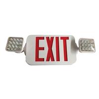 Fulham 5 watt 120/277 volt LED White Housing Red Letters Exit and Emergency Light Combo