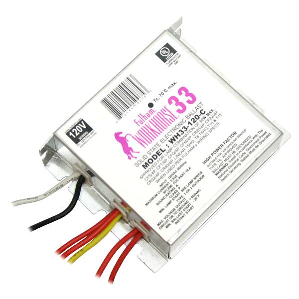 1-4 Lamp 120 volt Workhorse 33 Electronic Ballast