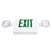 Fulham 5 watt 120/277 volt LED White / Green Combination Exit Light