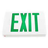 Fulham 2.8 watt 120/277 volt LED White / Green Exit Light