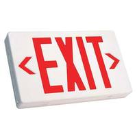 Fulham 3.2 watt 120/277 volt LED White / Red Exit Light