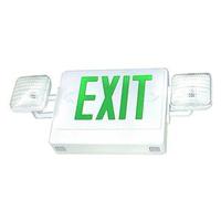 Fulham 5 watt 120/277 volt LED White / Green Combination Exit Light