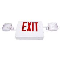 Fulham 4 watt 120/277 volt LED White / Red Combination Exit Light