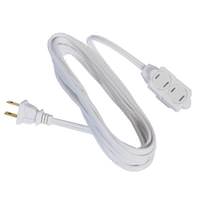 GE GE 3-Outlet 9ft. Extension Cord with Twist-to-Close Outlets, White