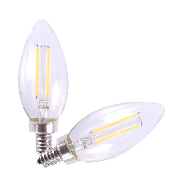 3.5 watt 120 volt B StyleCandelabra Screw Base 2700K Warm White Clear Dimmable LED