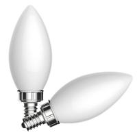 GE 5 watt 120 volt B Style Candelabra Screw Base 2700K Warm White Frosted Dimmable LED