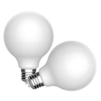 GE 2.8 watt 120 volt G25 Medium Screw Base 2700K Warm White Frosted Glass Dimmable LED (2 Pack)