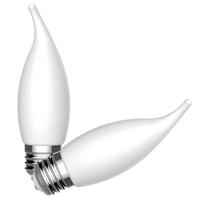 GE 2.5 watt 120 volt Medium Screw Base 2700K Warm White CA Style Frosted Dimmable LEDs