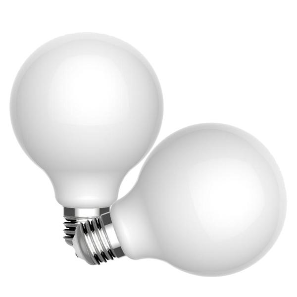 5 watt 120 volt G25 Medium Screw Base 2700K Warm White Glass Dimmable LED (2 Pack)