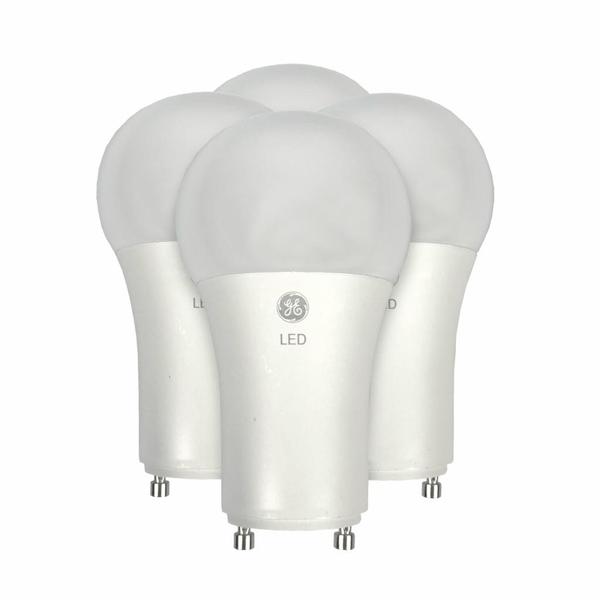 10 watt 120 volt A19 Twist and Lock Base 2700K Warm White Frosted Dimmable LED (4 Pack)
