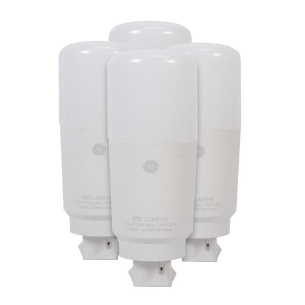 7.5 watt 2-Pin Base 4000K Cool White Ballast Bypass LED (4 Pack)