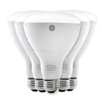 GE 8 watt 120 volt BR30 Medium Screw Base 3000K Natural White Dimmable Flood LED (6 Pack)
