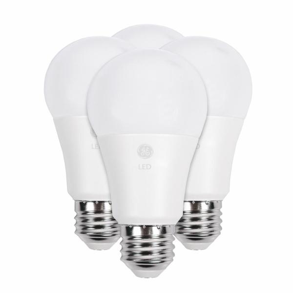 5.5 watt 120 volt A19 Medium Screw Base 2700K Warm White Frosted Dimmable LED (4 Pack)