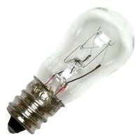 GE 3 watt 130 volt S6 Candelabra Screw Base Clear